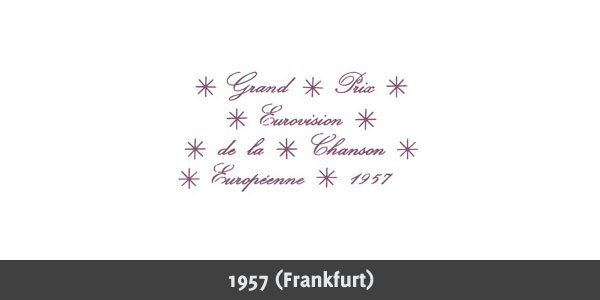 欧洲歌唱大赛(EurovisionSongContest)标志欣赏1956-2010