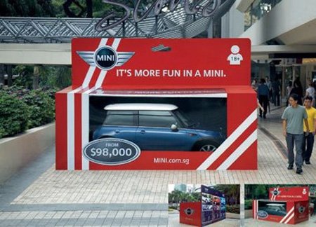 MINICooper超创意户外广告设计