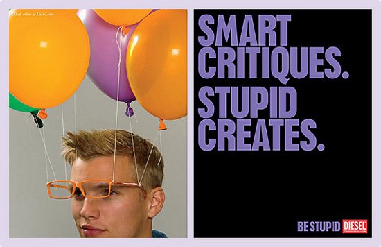 Diesel广告:bestupid