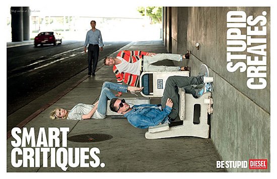 Diesel广告:bestupid