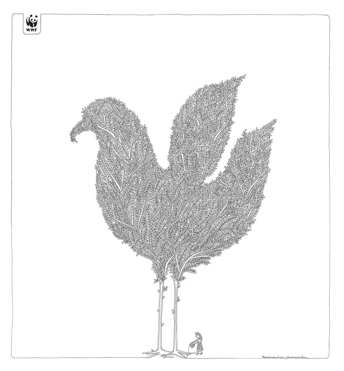 树木拯救野生动物wwf优秀公益广告