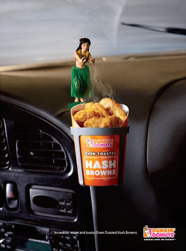 著名食品品牌Dunkin'Donuts平面广告