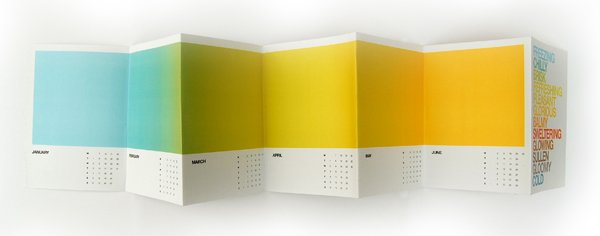 国外设计公司日历折页画册设计