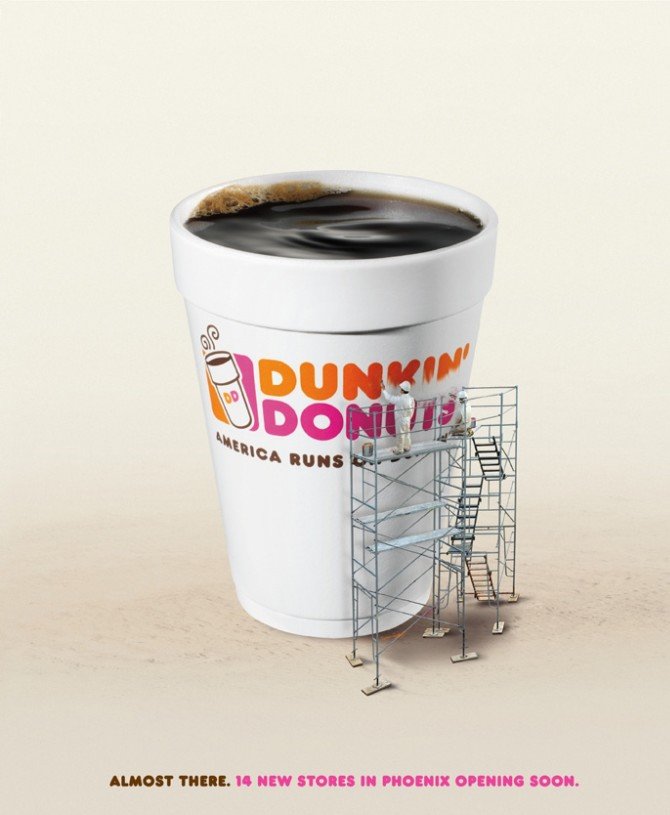 Dunkin'Donuts咖啡广告设计