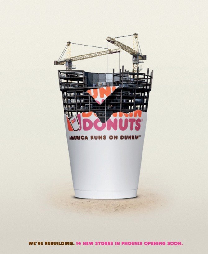 Dunkin'Donuts咖啡广告设计