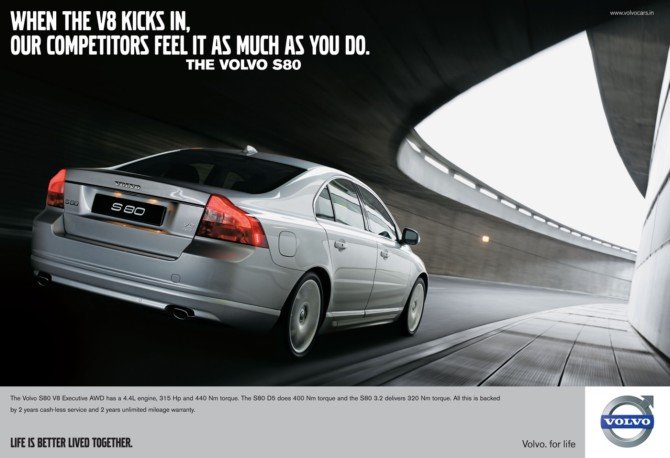 VOLVOS80轿车平面广告欣赏 VOLVOS80轿车平面广告欣赏