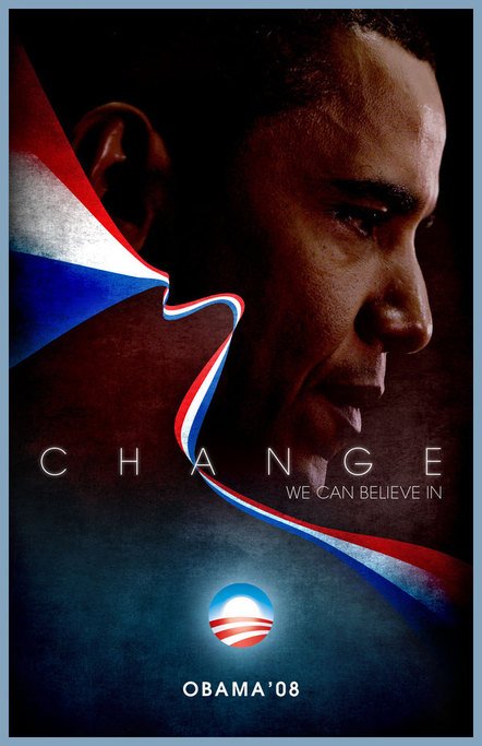 Obama竞选艺术海报风格游戏人物海报欣赏