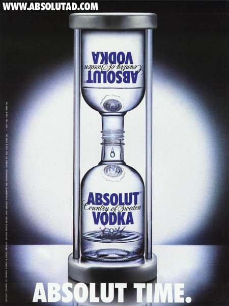 Absolut伏特加品牌创意广告 time