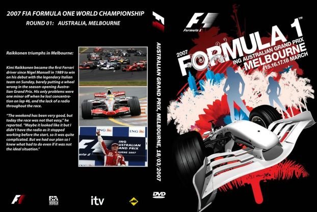 F12007赛季DVD封面设计