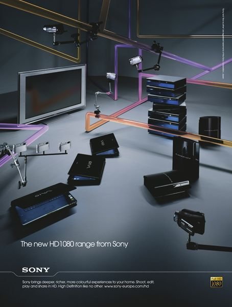 SONYHD1080电视广告设计 SONYHD1080电视广告设计