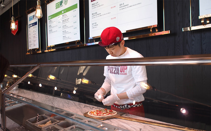 韩国比萨连锁餐厅PizzaUp品牌新形象 韩国比萨连锁餐厅PizzaUp品牌新形象
