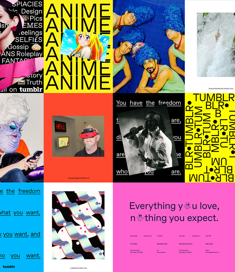 轻博客网站Tumblr品牌视觉设计