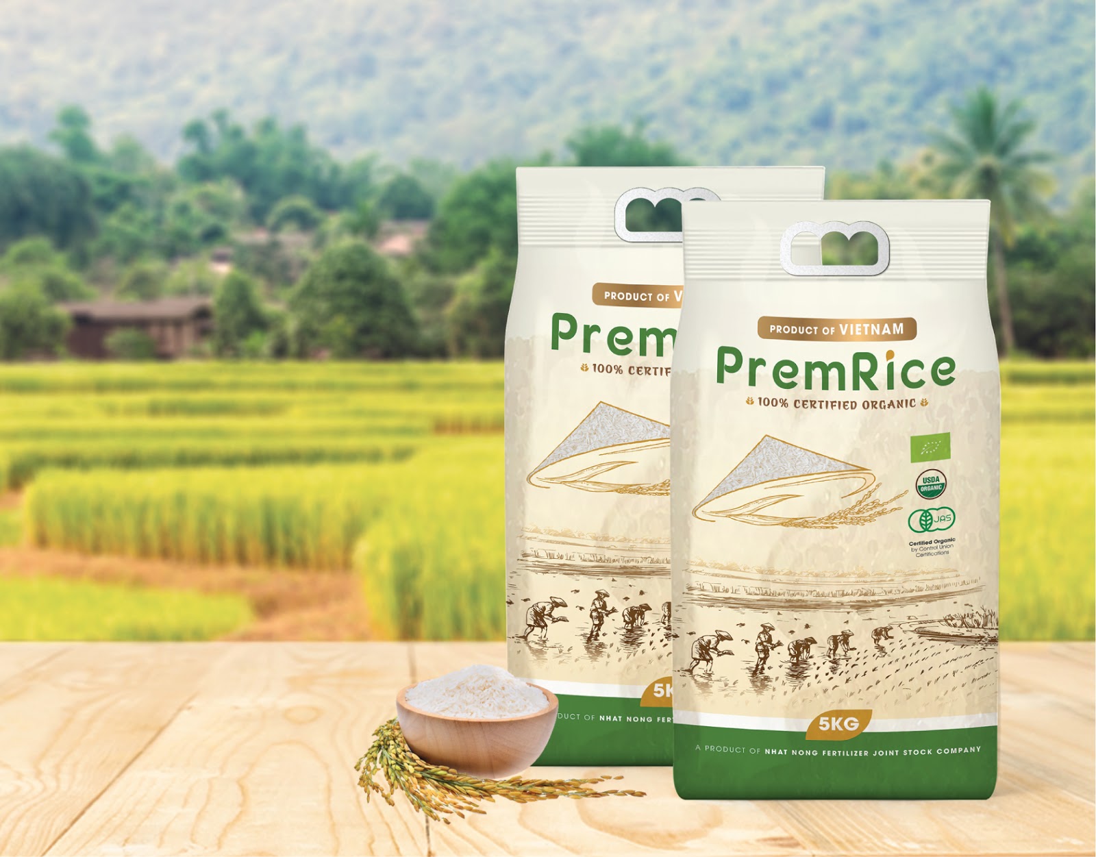 越南Premrice大米包装设计