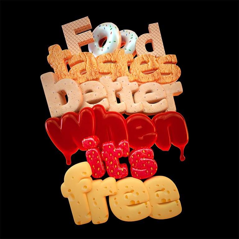 Mat Brown创意3D字体设计