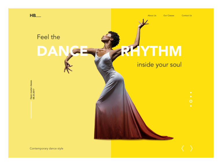 Dance Academy 的着陆页.png 选择极简主义风格做设计,不是没有道理