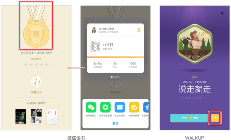 得到结果1.png 从四大维度,全方位剖析APP应该如何设计好「分享功能」