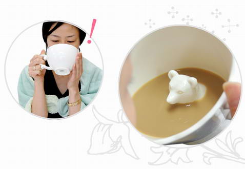隐藏动物的创意茶杯设计