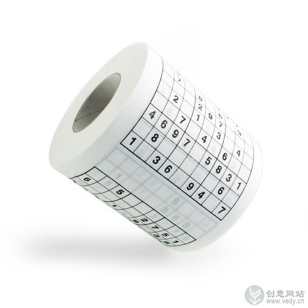 印了读数游戏的创意卫生纸