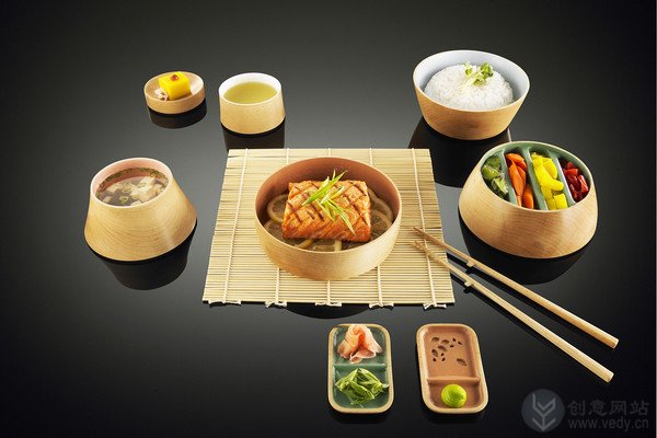 木制环保的创意餐具套装