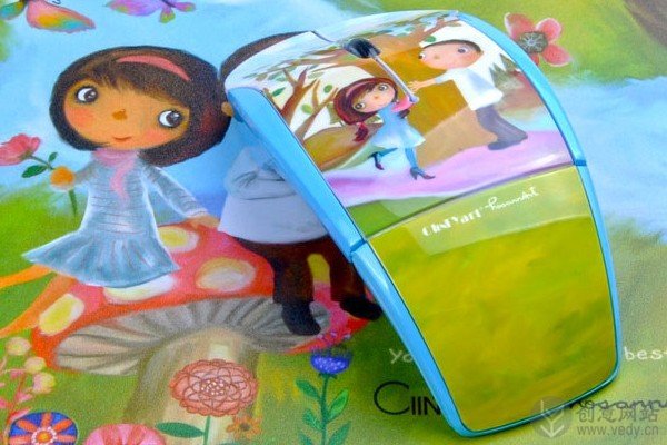 可以折叠的彩绘艺术创意鼠标设计