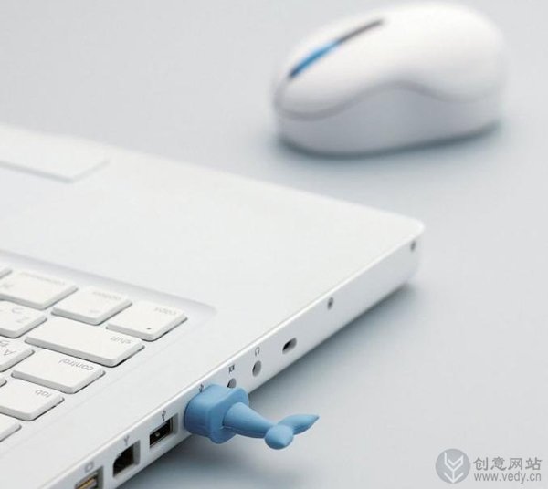 接在电脑上的无线接收器 时尚创意动物尾巴无线鼠标