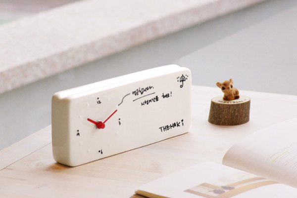 Memo Clock 陶瓷记事闹钟(三) Memo Clock 备忘录陶瓷台钟
