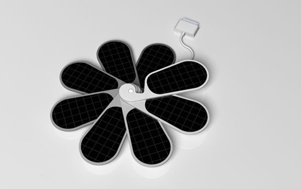 为iPhone量身的太阳能充电器 iPetals 为iPhone量身的太阳能充电器