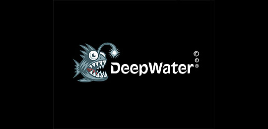 deepwater by Mike Erickson 67个包含水下动物的创意LOGO设计