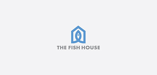 The Fish House by Euan Mackenzie 67个包含水下动物的创意LOGO设计