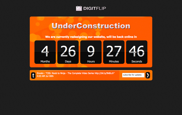 Best Under Construction Page 正在建设中网页设计