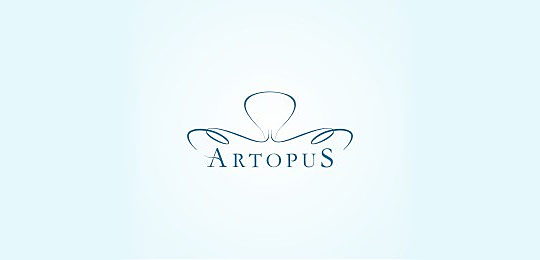ArtopuS by Noer Wanto 67个包含水下动物的创意LOGO设计