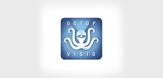Octop Visio by James Strange 67个包含水下动物的创意LOGO设计