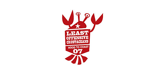 Least offensive crustaceans by Jared Milam 67个包含水下动物的创意LOGO设计