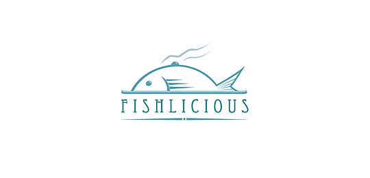 Fishlicious by Joel 67个包含水下动物的创意LOGO设计