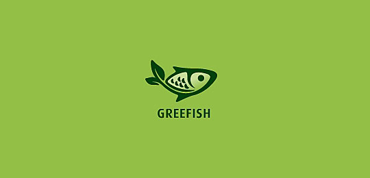 Greefish by voxsix 67个包含水下动物的创意LOGO设计