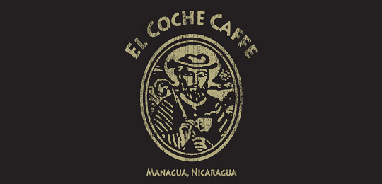 El Coche Caffe by John Anderle 50个包含咖啡的创意LOGO设计