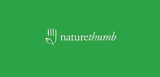 NatureThumb by Veep 48个包含叶子的创意LOGO设计