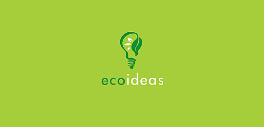 eco ideas by Shnickerdoodle Studios 48个包含叶子的创意LOGO设计