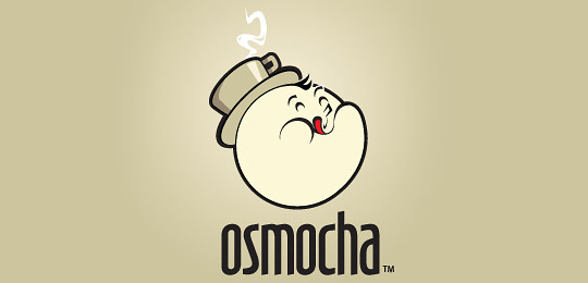 osmocha by Nathan 50个包含咖啡的创意LOGO设计