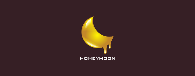 honey moon logo 40个以月亮为主题的创意Logo设计