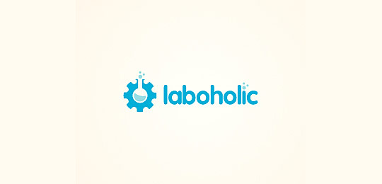 laboholic by Srdjan Kirtic 59个与科学技术有关的创意LOGO设计