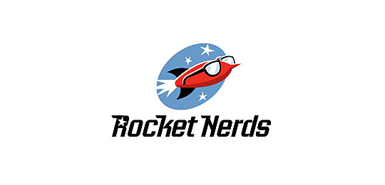 Rocket Nerds by Jerron Ames 59个与科学技术有关的创意LOGO设计