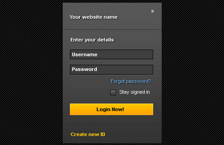 Login-Signup Form PSD 表单设计PSD文件下载
