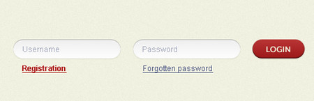 Login form PSD by ~night-m4re 表单设计PSD文件下载