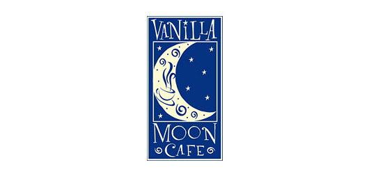 Vanilla Moon Cafe by Madelyn Wattigney 50个包含咖啡的创意LOGO设计