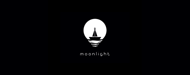 moon light logo 40个以月亮为主题的创意Logo设计