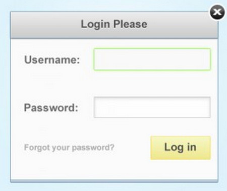 Clean Simple Login Form 表单设计PSD文件下载
