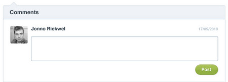 Comment Form User Interface 表单设计PSD文件下载