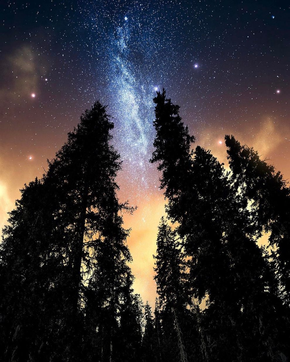创意天空夜景摄影照片