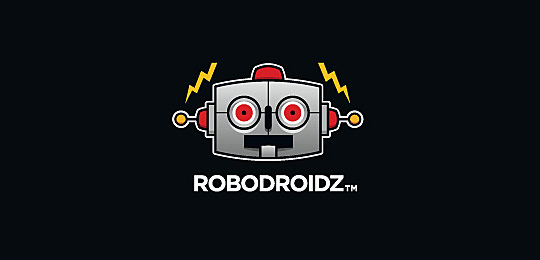 ROBODROIDZ by matjak 59个与科学技术有关的创意LOGO设计